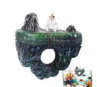 Decoración Flotante en pecera | Accesorios Divertidos para Acuario de Betta y Guppy - Decoraciones de Paisaje de Pecera,para Hogar Casa de Campo Sala de Estar Estudio Hombres Mujeres Familia Amigos