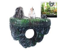 Decoración Flotante para Acuario, Accesorios de paisajismo de acuario para Betta y Guppy, Decoración de Pescador para Pecera, para Hogar Casa de Campo Sala de Estar Estudio Hombres Mujeres Familia Ami