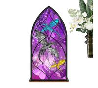 Decoración genérica para biblioteca de fantasía, decoración de ventana falso dragón medieval | Ornamento de mesa medieval translúcido - para oficina en casa, biblioteca, sala de estudio, estantería de