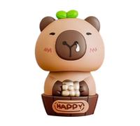 Decoración genérica para salpicadero de coche - Juguete solar Capybara para vehículo | Accesorios interiores para consola de conducción diaria Camping Road Trip