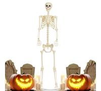 Decoración Halloween Esqueleto Grande - Figuras Grandes De Esqueletos De Halloween Articuladas | Suitable para Fiestas, Cementerios Y Jardines