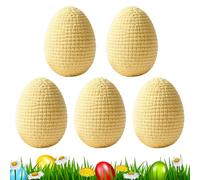Decoración Huevo De Pascua - PC 6cm | 5 Piezas De Artesanía De Guirnalda De Punto | Huevos De Pascua Falso - Para Florero, Guirnalda, Casa, Comedor, Lugar De Trabajo, , Celebración, Corona De Va