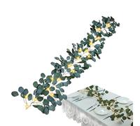 Decoración impermeable 96 LEDs Fake Plant With Timer | Fairy Light Olive Vine, 5,9 pies de oliva Lighted Olive Branch Garland For Holiday Dorm Wall Cafe Wedding Party Birthday Porch Ceiling