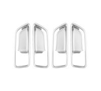 Decoración Interior 4 Unids/set Para Toyota Para Corolla Cross XG10 2021-2024 ABS Manija De Puerta Interior De Coche Molduras Pegatinas De Cubierta(Sliver)