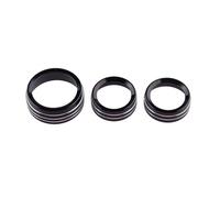Decoración Interior Coche Compatible Con Dodge Para Durango 2016-2020 Para Ram 1500 2500 3500 2013-2018 3 Piezas Botones Interruptor Volumen AC CD Coche Moldura(Black)