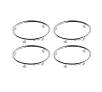 Decoración Interior Coche Compatible Con Ford Para Focus 2 2005-2013 Círculo Decoración Salida Aire Acondicionado Coche Adhesivo Accesorios(Silver2,4pcs)