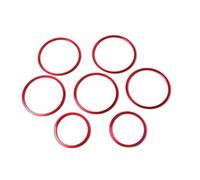 Decoración Interior Coche Compatible Con Para W205 Para C180 C250 C300 2015-2019 Perilla Salida Apertura Ventilación Aire Acondicionado Coche Cubierta Embellecedor Adhesivo(Red,Soize1)