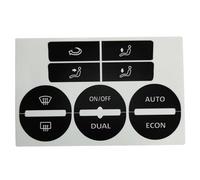 Decoración Interior Coche Compatible con VW para Golf para Mk5 2004 2005 2006 2007 2008 Botones Reparación Pegatinas Control De Climatización Ventanas CA Accesorios para Automóviles