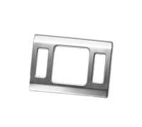 Decoración Interior Coche Para Q5 FY 2018 2019 2020 2021 2022 Moldura Del Botón Lámpara Advertencia Coche Marco Interruptor Estacionamiento Calcomanía Decoración Accesorios(Silver)