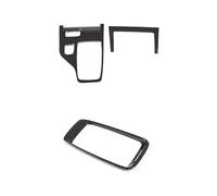 Decoración Interior Moldura Coche Para Ranger 2015-2022 ABS Consola Central De Fibra De Carbono Cubierta De Panel De Cambio De Marchas Molduras De Marcos Pegatinas(Negro,Style 3)