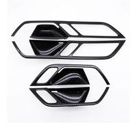 Decoración Interior Moldura Manijas Interiores Puertas Coche Embellecedor Marco Pomo Puerta Interior ABS Para A6 C8 2019-2021 Tira Moldura Interior Coche(Aspecto de carbono)