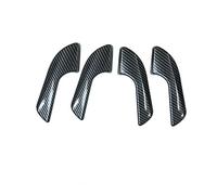 Decoración Interior para Alfa Romeo y Giulietta, Accesorios Interiores, molduras para manijas Interiores de Puertas, Carcasa Protectora (Estilo Carbono, 4 Unidades)