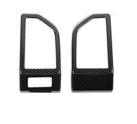 Decoración Interior Para Ford Para F150 2015-2020 Panel Salpicadero Coche Salida Aire Acondicionado Cubierta Decorativa Ventilación Coche Interior Accesorios(Black carbon color)
