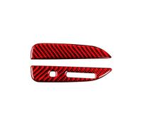 Decoración Interior Para Ford Para Mustang Para GT 2015-2021, Accesorios Interior Coche Caja Cambios Panel Cubierta Marco Decorativo, Kit Pegatinas Coche Interior Accesorios(A(Red),LHD)