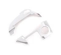 Decoración Interior Para Land Para Rover Para Freelander 2 2013-2015 ABS Accesorios Coche Panel Botones Volante Interior Marco Cubierta Embellecedor Tira Moldura Interior Coche(Plata)