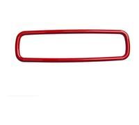 Decoración interior Para Smart 453 Para Forfour Para Fortwo Marco Espejo Retrovisor Decoración Cubierta Pegatinas Coche Interior(rojo)