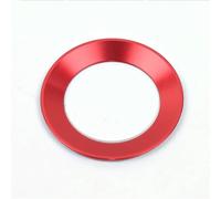 Decoración Interior Para VW Para Golf 4 5 Para Polo Para Jetta Mk6 Cubiertas Ceyes Car Styling Emblema Del Volante Anillo Circular Decorativo Accesorios Estuche(RED)