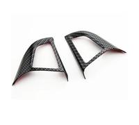 Decoración Interior Pegatina Decorativa Con Purpurina Para Volante De Coche ABS Para Chevrolet Cruze Para Trax Tracker Para Sonic ONIX AVEO Orlando(Carbon double hole)