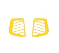 Decoración interiores Compatible Con Jeep Para Wrangler JL Para Gladiator JT 2018 2019 2020 2021 2022 2023 Cubierta Decorativa Para Salida Ventilación Aire Acondicionado Coche(Amarillo)