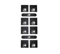 Decoración interiores Compatible Con VW Para Touareg 2004-2009, Volante, Faro, Espejo, Ventana, Menú, CD, Audio, Interruptor De CA, Botón De Reparación, Calcomanía Adhesiva(Size 4)