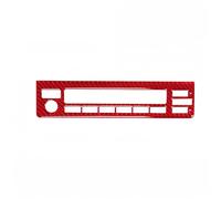 Decoración Interiores Embellecedor Cubierta Panel Control CD Radio Coche Interior Fibra Carbono Para E39 Serie 5 1998-2003 Accesorios Coche Interiores Coche(Rojo)