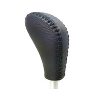 Decoración Interiores Funda De Cuero Auténtico Para Pomo De Cambio De Marchas De Para Porsche Cayenne (2006-2009) Con Protector De Bola.(Black)