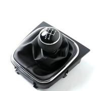 Decoración Interiores Perilla De Cambio De Marchas De 5/6 Velocidades Con Funda De Cuero Para Golf MK5 MK6 Para Jetta R32 (2004-2014)(5 speed)