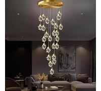 Decoración la Vida en el hogar Lámparas Techo Colgantes Vintage Candelier Comedor Iluminación Interior Luz de látigo (15 Cabezas, Dorado_)