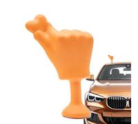 Decoración manual para autos: modelo de dedo ondeando con base pegajosa, creativo adorno de estatua de mano en 3D | Pieza de decoración de techo de automóviles y motocicletas para exhibición divertida