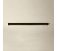 Decoración minimalista Luz de techo lineal LED Pasillo moderno Montaje empotrado Barra de luz de techo Metal Negro Tira larga Accesorio de iluminación Luz de techo de oficina blanca para cocina Comed