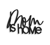 Decoración Mural de Madera con Texto Mom is Home con Frase para Colgar - Texto de Pared para el día de la Madre Hecho a Mano - Decoración para la casa Idea Regalo