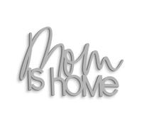 Decoración Mural de Madera con Texto Mom is Home con Frase para Colgar - Texto de Pared para el día de la Madre Hecho a Mano - Decoración para la casa Idea Regalo