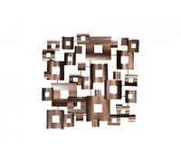 Kunstloft Escultura de Pared en Metal 'Clockwork' 100x100x6cm Hecha a Mano
