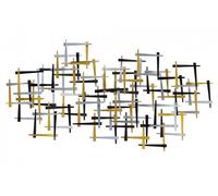 Decoración mural metal 'VIAJE FANTÁSTICO' | Escultura mural 108x60x4cm