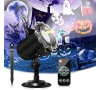 Decoración Navidad,Segotendy 64 Patrones Proyector Navidad Exterior,Proyector Luce Halloween Navidad,Impermeable con Control Remoto y Temporizador para Fiesta Cumpleaños Cotillon Nochevieja,Regalo