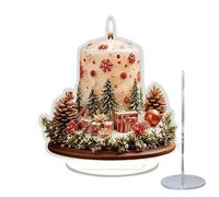 Decoración navideña 2D, acrílico plano, decoración de mesa, decoración de mesa para días festivos, interiores, hogar, salón, comedor, dormitorio, mesa de fiesta