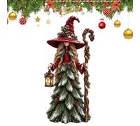 Decoración Navideña con Bruja Figuritas De Resina Festivas Y Caprichosas | Estatua De Bruja Invernal Para Hogar Apartamento Dormitorio Escritorio Repisa Estantería Recibidor Mesa Fiesta Salón B
