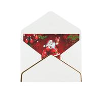 Decoración navideña con diseño de Papá Noel con sobres, tarjetas individuales con sobres, enviar a un amigo cercano