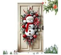 Decoración Navideña De Puerta Principal - Muñeco De Nieve Grande Decoración Del Hogar,Letrero Navideño Para Puerta Principal,Para Interior Exterior Pared Sala Patio Porche Oficina Apartamento