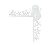 Decoración Navideña para el Marco Puerta de Madera Estacional con Muñeco de | Letrero Esquinero Puertas Navideñas Para Fiestas Oficina Entrada Cafetería Pared y Ventana A