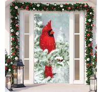 DecoracióN NavideñA Para Puerta,Cubierta De Puerta NavideñA Para Exteriores E Interiores,Pancarta De Merry Christmas,90x210 Cm,Con Banda EláStica,Christmas Door Cover,FáCil De Instalar (Color 3)
