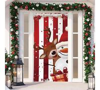 DecoracióN NavideñA Para Puerta,Cubierta De Puerta NavideñA Para Exteriores E Interiores,Pancarta De Merry Christmas,90x210 Cm,Con Banda EláStica,Christmas Door Cover,FáCil De Instalar (Color 9)