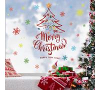 Decoración Navideña Ventana Pegatinas,Pegatinas Ventana Navidad,Pegatinas Cristal Navidad,Adornos de Navidad Ventanas,Calcomanías de Navidad Ventana,Pegatina Decorativas de Navidad,Escaparate Navideño