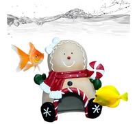 Decoración para acuario de Navidad - Decoración estacional para acuario, decoración navideña subacuática, acuario nueva decoración para acuario decoración paisaje Papá Noel enano muñeca enana