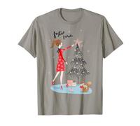 Decoración para árbol de Navidad con Texto Merry Christmas Camiseta