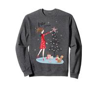 Decoración para árbol de Navidad con Texto Merry Christmas Sudadera