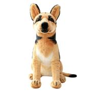 Decoración para cachorros rellenos: almohada adorable de peluche, compañero de peluche corto suave, juguete decorativo para interiores, artesanía cómoda, figura de perro realista, niña en casa, sala
