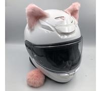 Decoración para casco de moto, 2 piezas de orejas de casco de motocicleta + cola decorativa de peluche con forma de orejas de gato, pegatinas de personalidad, orejas de gato, orejas de casco, para