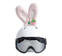 Decoración para casco de motocicleta, tiburón, pingüino, conejo, accesorio de ventosa para la cabeza, accesorios para casco de cuernos con ventosa adhesiva, accesorios para bicicleta de esquí para