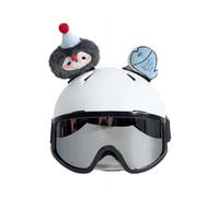 Decoración para casco de motocicleta, tiburón, pingüino, conejo, accesorio de ventosa para la cabeza, accesorios para casco de cuernos con ventosa adhesiva, accesorios para bicicleta de esquí para